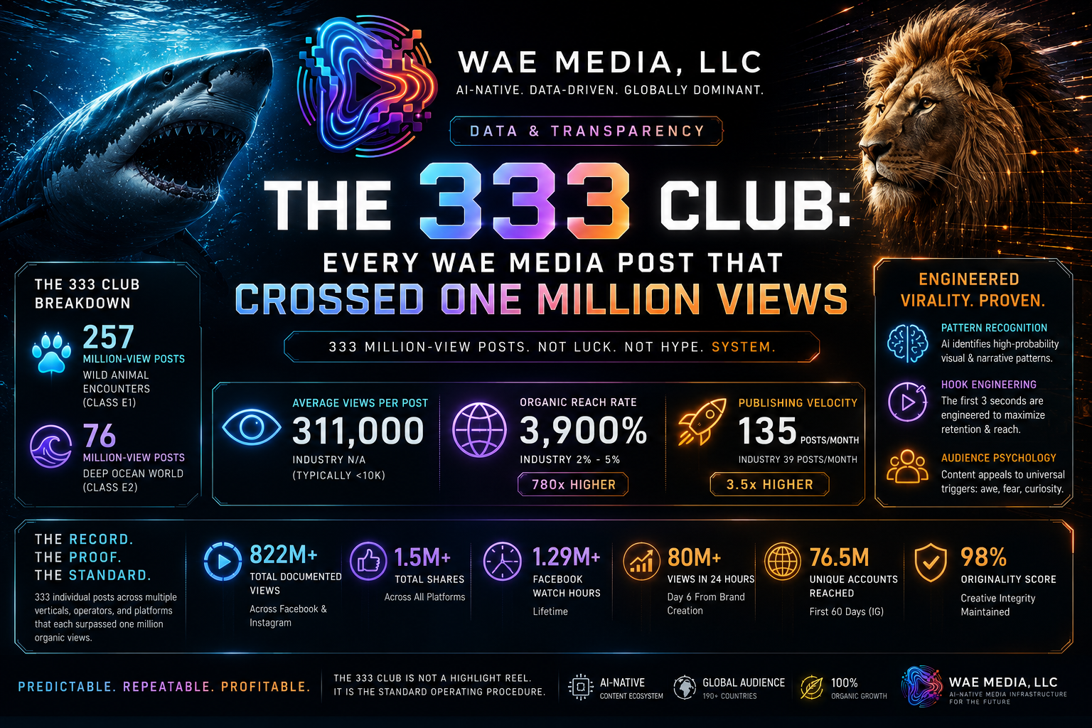 The 333 Club: Every WAE Media Post That Crossed One Million Views