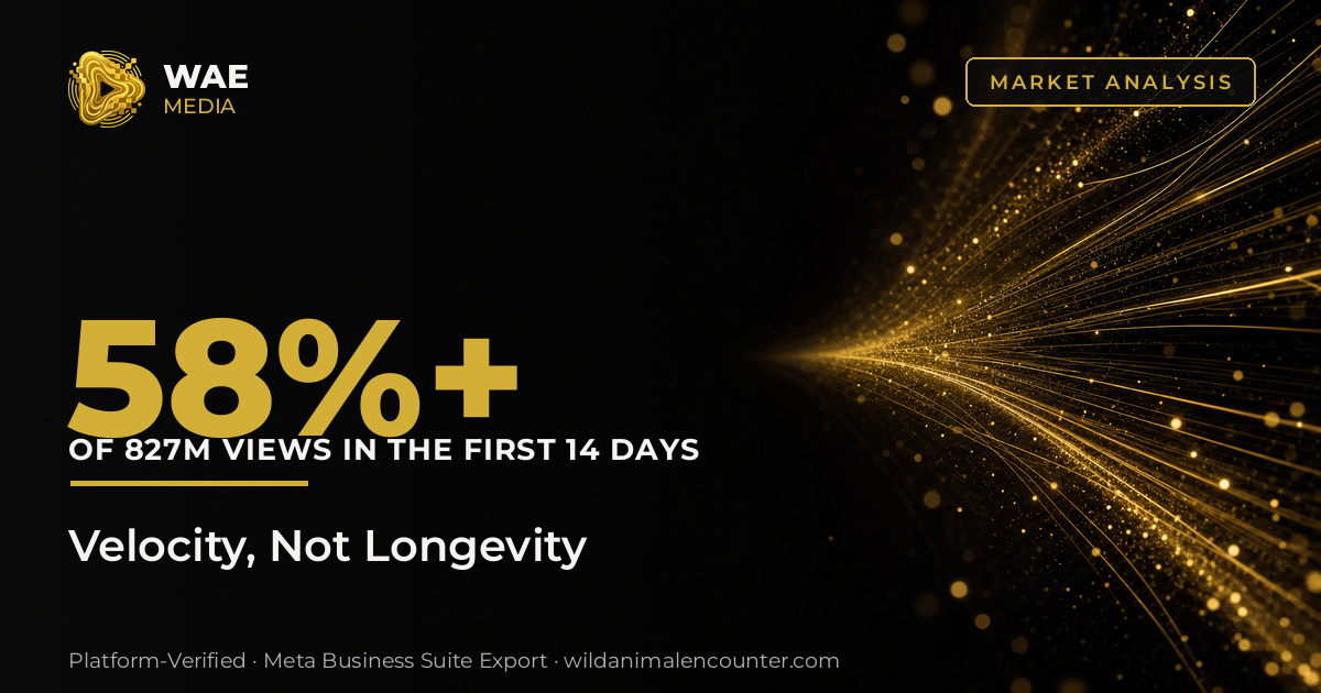 Velocity, Not Longevity: More Than 58% of 827M Views in the First 14 Days