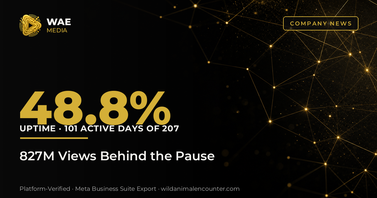 827 Million Views on 48.8% Uptime: The Operational Record Behind the Pause
