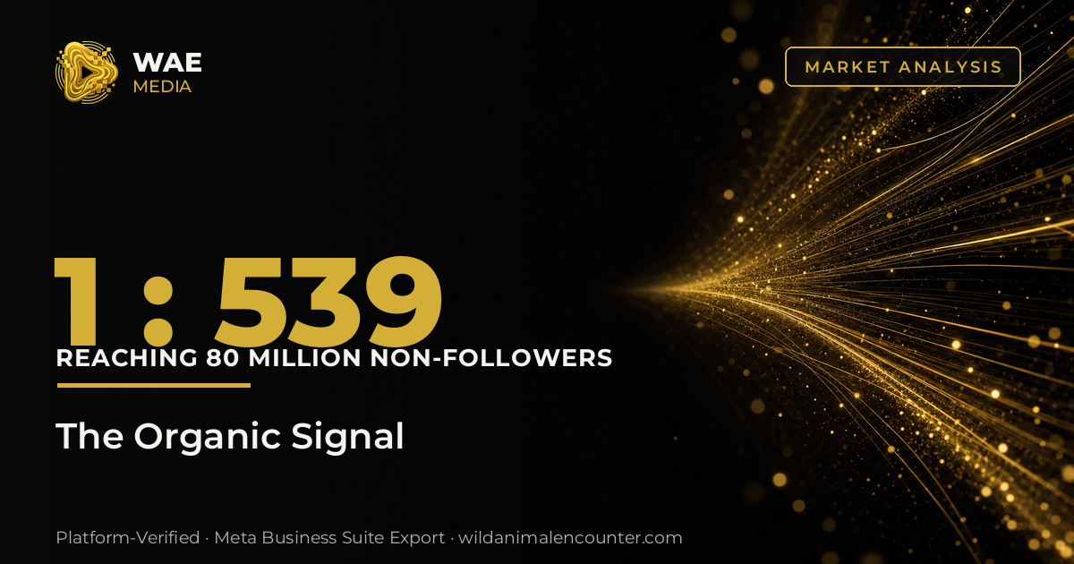 Reaching 80 Million Non-Followers: The 1-to-539 Organic Signal