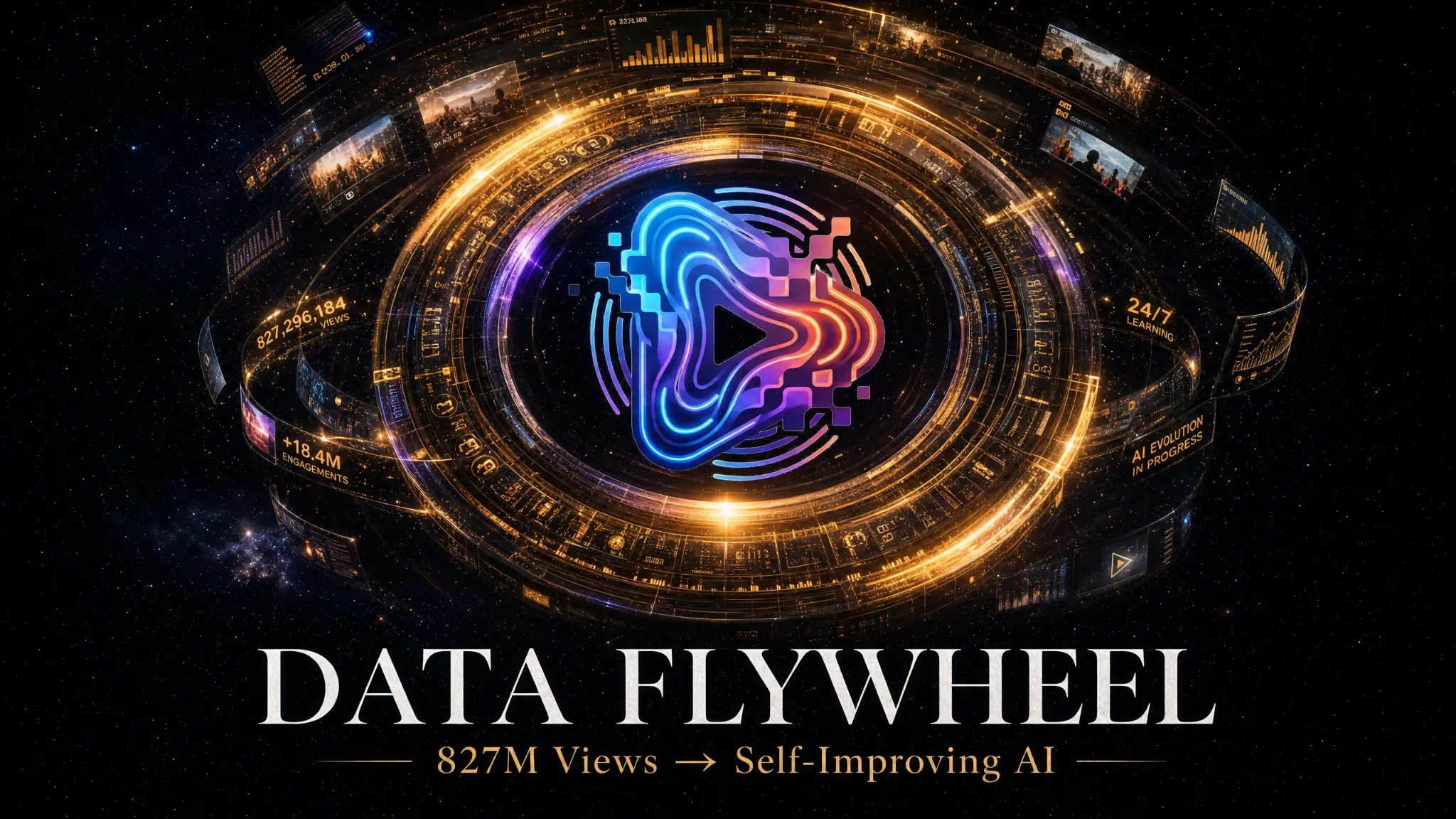 Data Flywheel Economics: How 827 Million Views Become a Self-Improving AI System